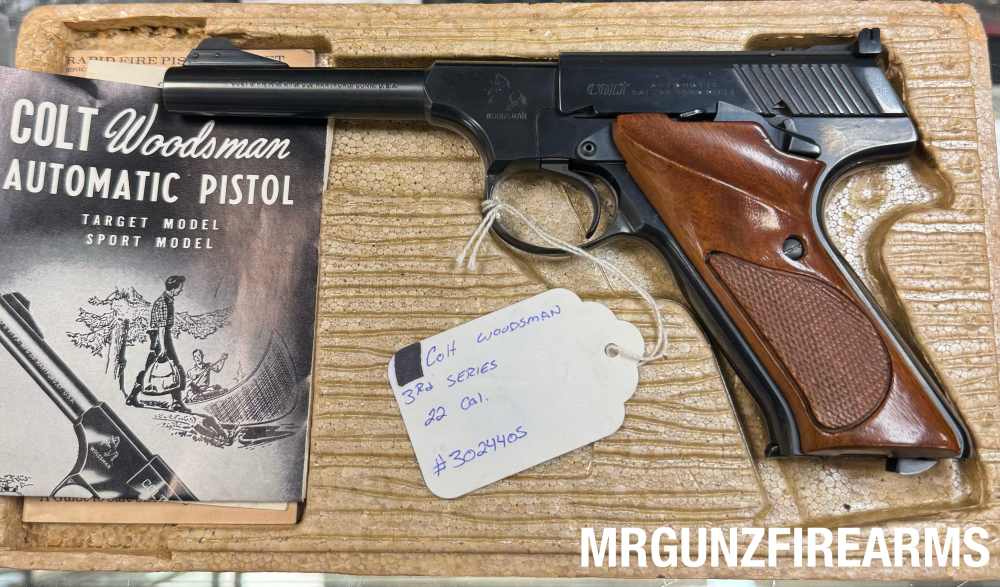 1969 Colt Woodsman 3rd Series Target Model .22 LR 6" Barrel – Unfired-img-0
