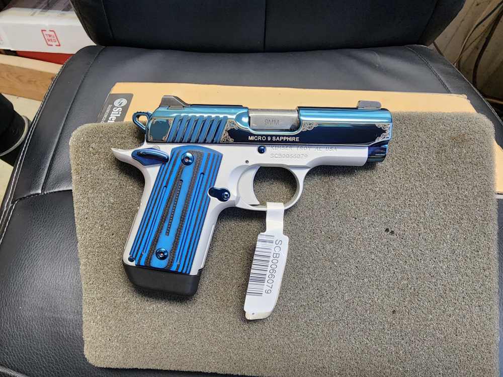 PICS! NEW KIMBER MICRO 9 SAPPHIRE 9MM 3.1" STAINLESS BLUE SS MICRO9 SAO-img-3