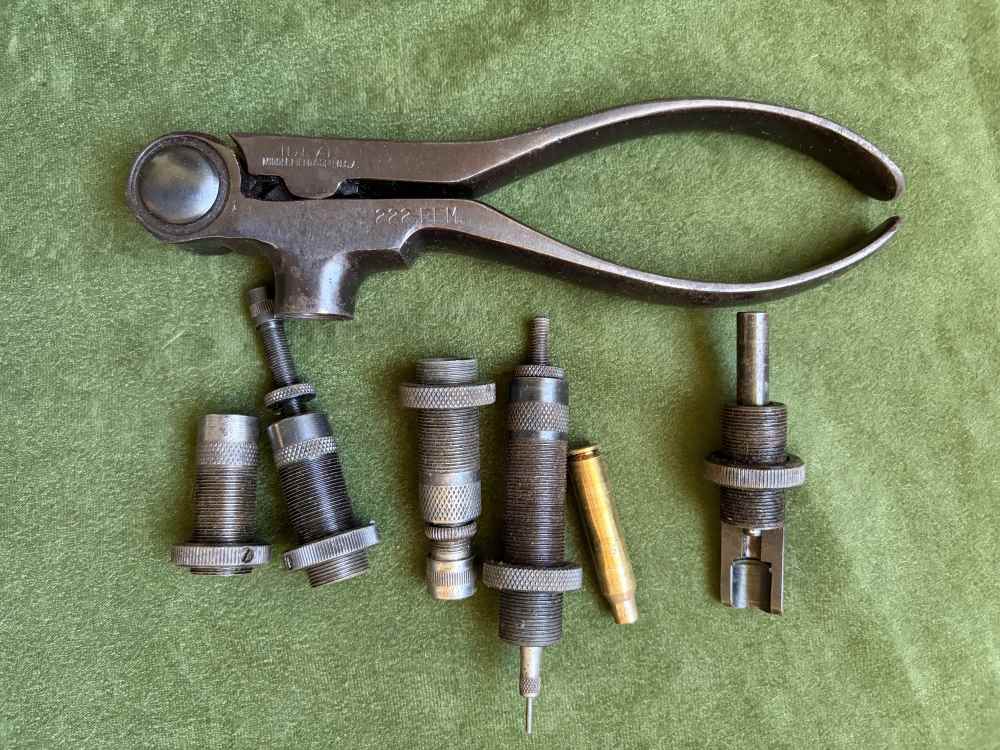 Lyman Ideal 310 Tool in .222 Remington, Full 222 Rem Kit w/ resizing die!-img-1