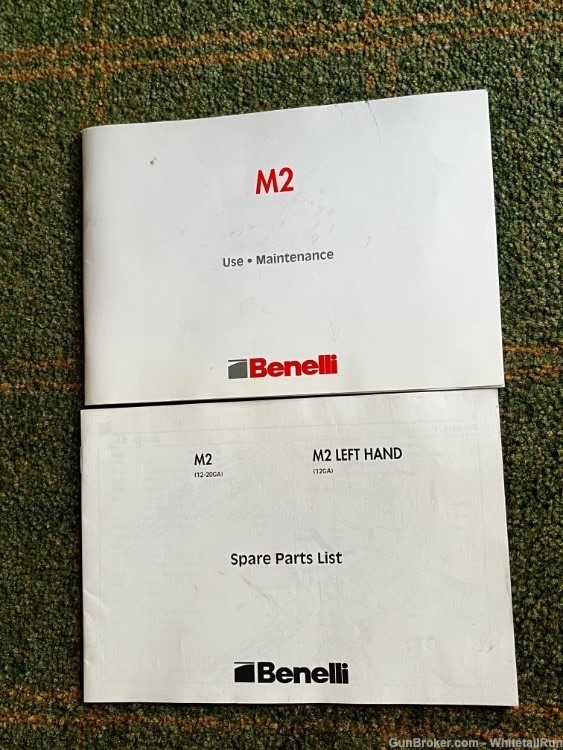 FACTORY BENELLI M2 OWNER'S/INSTRUCTION MANUAL + LEFT HAND PARTS LIST 4 M2-img-0