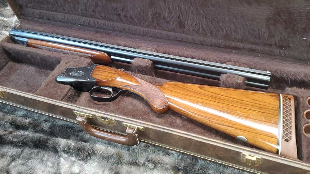 Vintage Browning Superposed 12ga Belgium 26" O/U – 1951 – Fair Condition-img-0