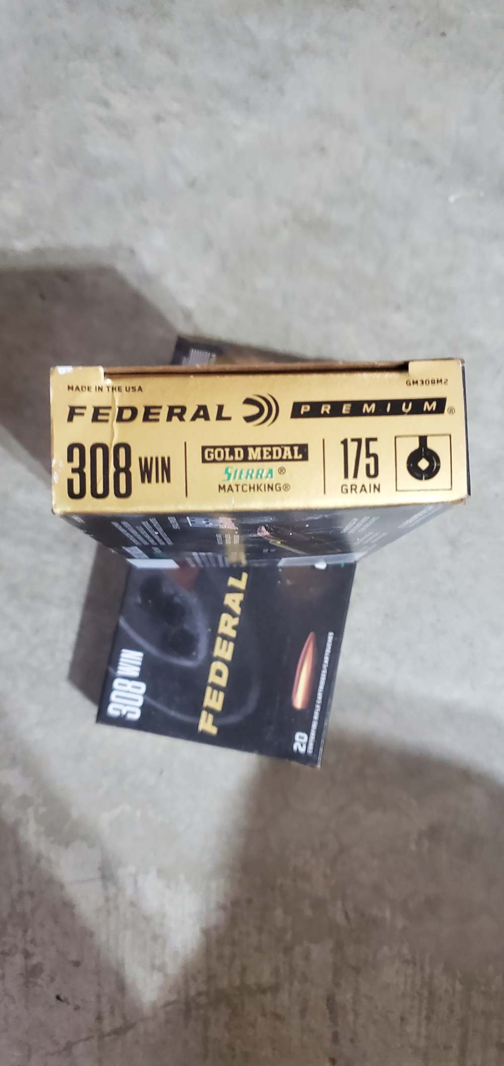 2 Boxes Federal Premium Gold Medal Sierra Matchking .308 175gr  -img-1