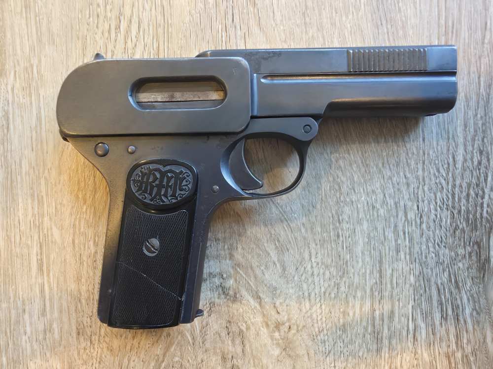 Dreyse Model 1907 7.65mm (.32 ACP) Pistol WWI German Crown/N Proofs C&R-img-2