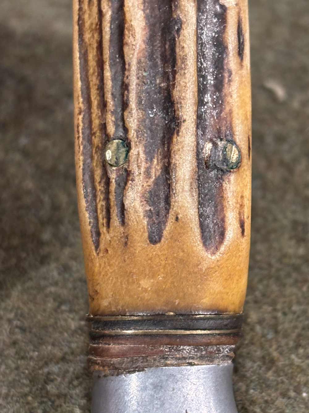1950s - Solingen - C.D. Schaaff - Double Hunting Knife Set - Stag Handles-img-58