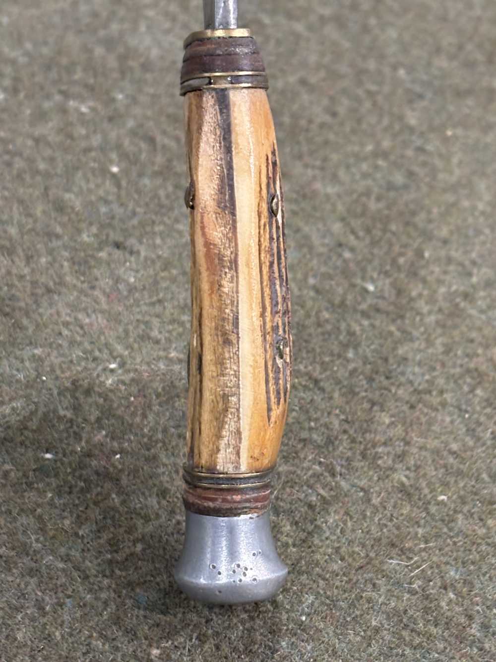 1950s - Solingen - C.D. Schaaff - Double Hunting Knife Set - Stag Handles-img-72