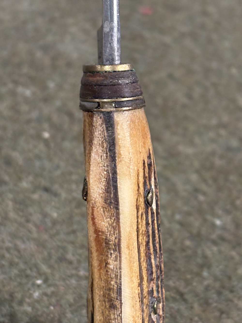 1950s - Solingen - C.D. Schaaff - Double Hunting Knife Set - Stag Handles-img-74