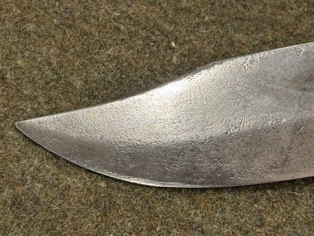Vintage 1950s - Solingen Germany - ERN - Hunting Knife -Stacked Leather -img-20