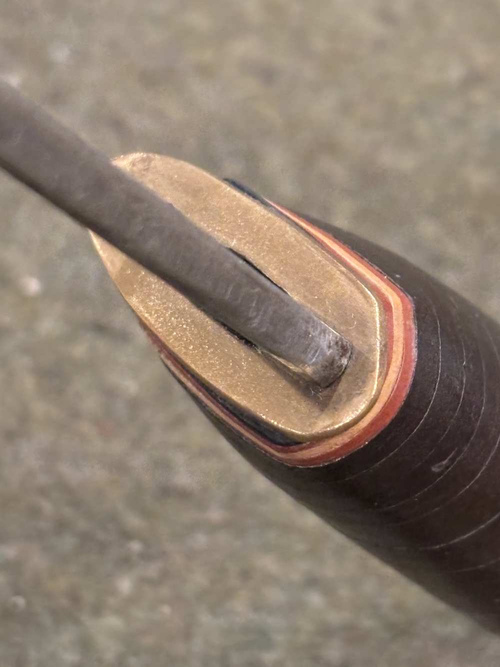 Vintage 1950s - Solingen Germany - ERN - Hunting Knife -Stacked Leather -img-29