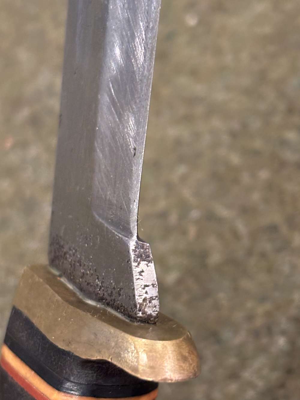 Vintage 1960s - SportsWorld, Japan - Hunting Knife - Stacked Leather Handle-img-45