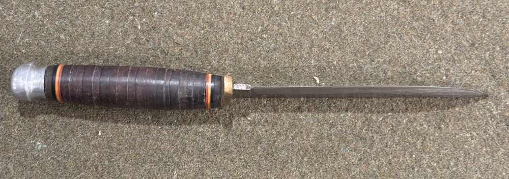 Vintage 1960s - SportsWorld, Japan - Hunting Knife - Stacked Leather Handle-img-9