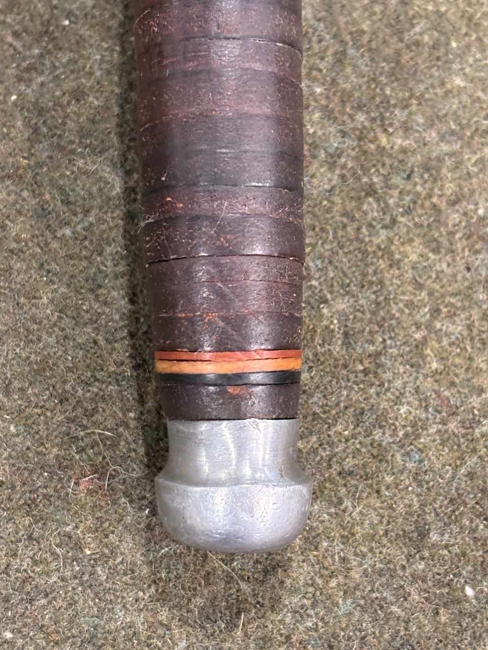 Vintage 1960s - SportsWorld, Japan - Hunting Knife - Stacked Leather Handle-img-21
