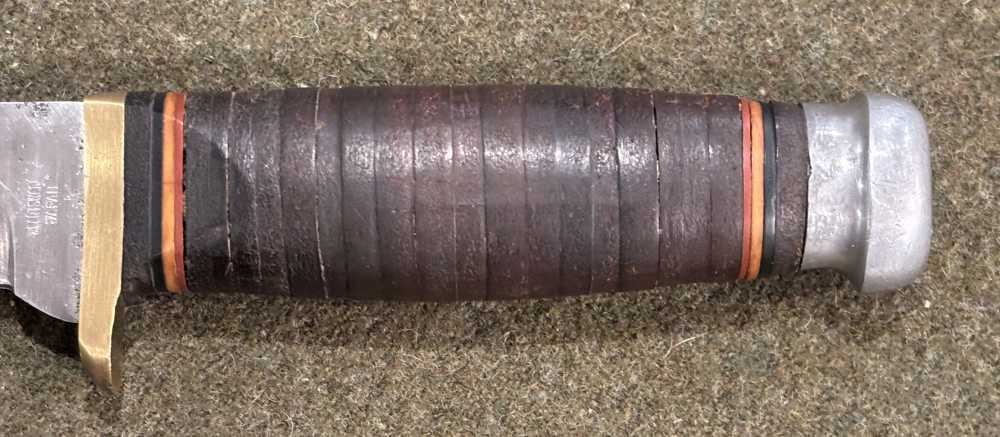 Vintage 1960s - SportsWorld, Japan - Hunting Knife - Stacked Leather Handle-img-2
