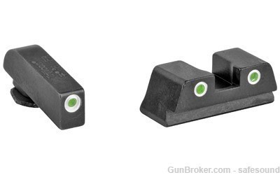 Trijicon, Tritium Night Sight, Fits Glock 42 and 43, Green Finish-img-1