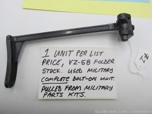 vz58 folding stock complete bolt on unit. vz-58 vz2000 vz2008 cz factory-img-1