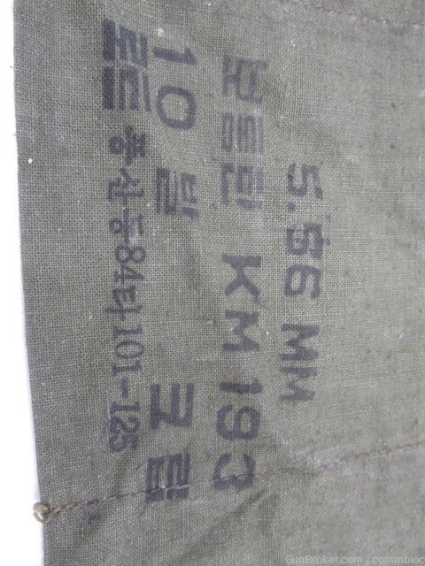 4-pack of korean daewoo bandoleers holds ammo or 7 pieces 20rd k2 k1a1 mags-img-9