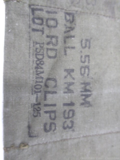 4-pack of korean daewoo bandoleers holds ammo or 7 pieces 20rd k2 k1a1 mags-img-4