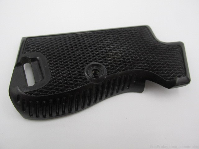 swiss sig p210 military police issue early gloss black bakelite grip set-img-5