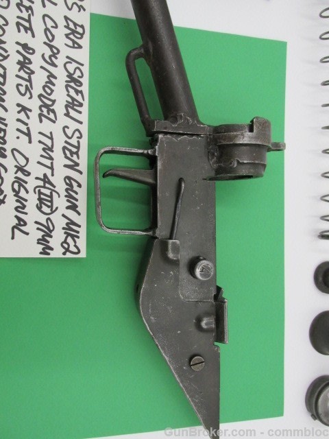 israeli made 1940's era 9mm hagana sten mk2 model tmt4 parts kit og barrel-img-11