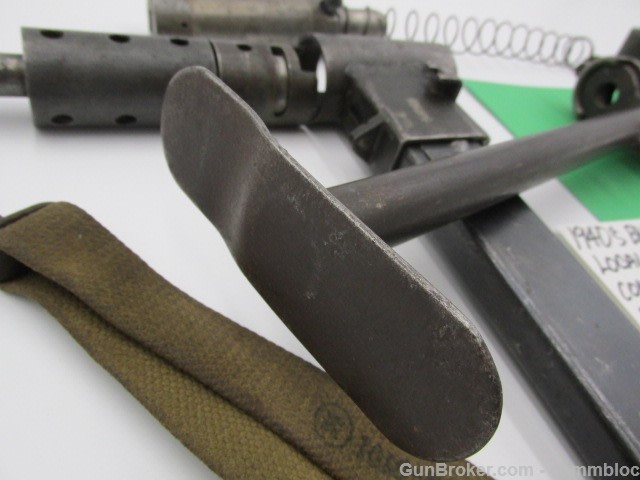 israeli made 1940's era 9mm hagana sten mk2 model tmt4 parts kit og barrel-img-12