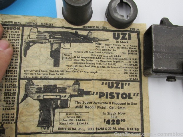 israeli made 1940's era 9mm hagana sten mk2 model tmt4 parts kit og barrel-img-26