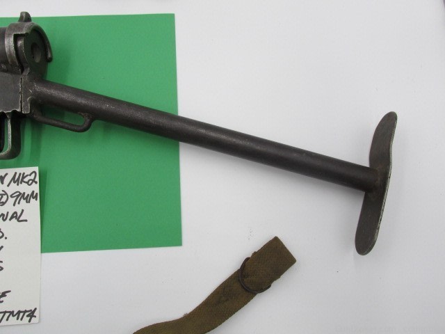 israeli made 1940's era 9mm hagana sten mk2 model tmt4 parts kit og barrel-img-6