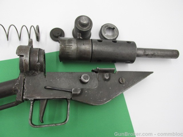 israeli made 1940's era 9mm hagana sten mk2 model tmt4 parts kit og barrel-img-22