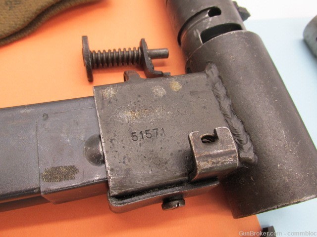 israeli made 1940's era 9mm hagana sten mk2 model tmt4 parts kit og barrel-img-2