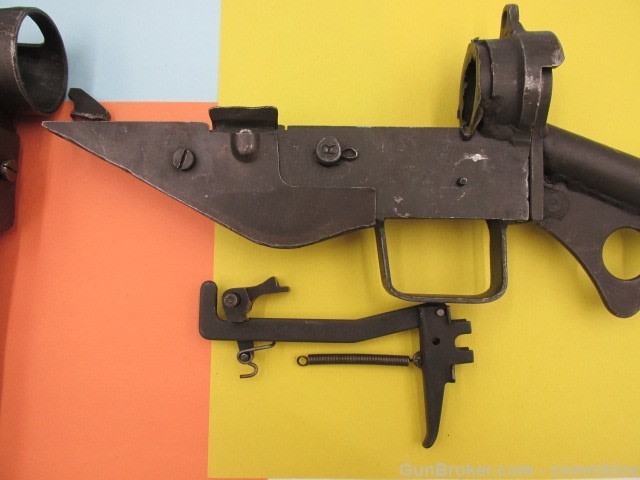 israeli made 1940's era 9mm hagana sten mk2 model tmt4 parts kit og barrel-img-10