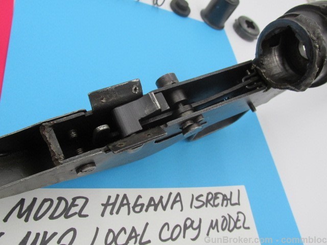 israeli made 1940's era 9mm hagana sten mk2 model tmt3 parts kit og barrel-img-17