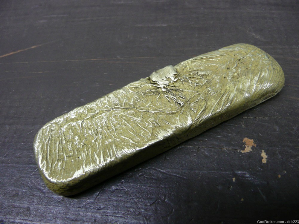 Hand Poured WWII Cartridge Case Paperweight 3-inch 3.625 Oz-img-0