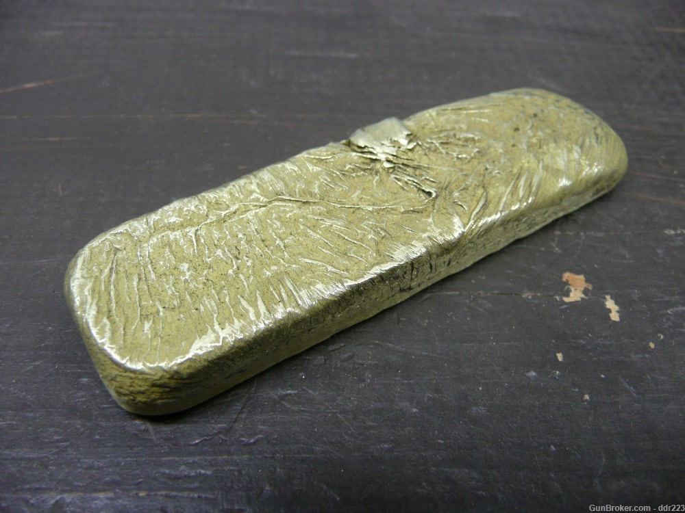 Hand Poured WWII Cartridge Case Paperweight 3-inch 3.625 Oz-img-1
