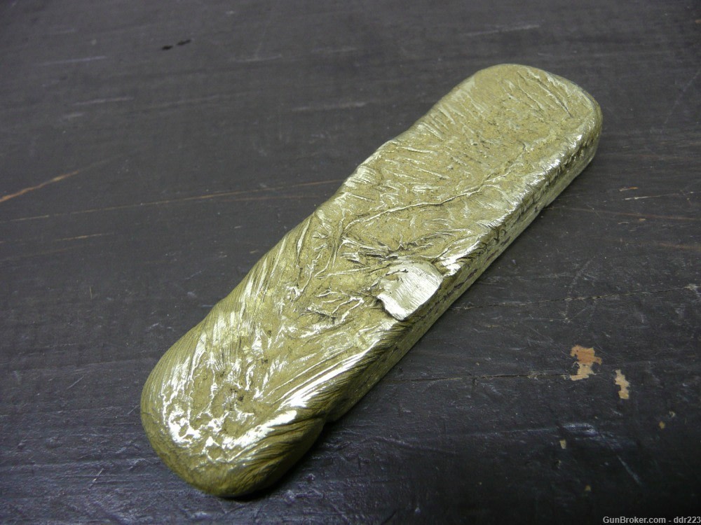 Hand Poured WWII Cartridge Case Paperweight 3-inch 3.625 Oz-img-5