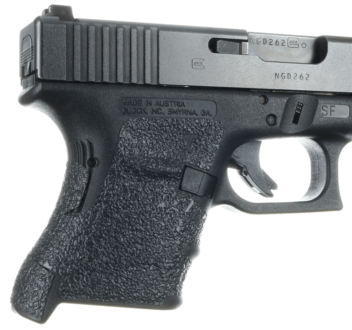 Talon Grips 107R Adhesive Compatible w/ Glock 29SF/30SF/30S/36 Gen3, Black-img-0