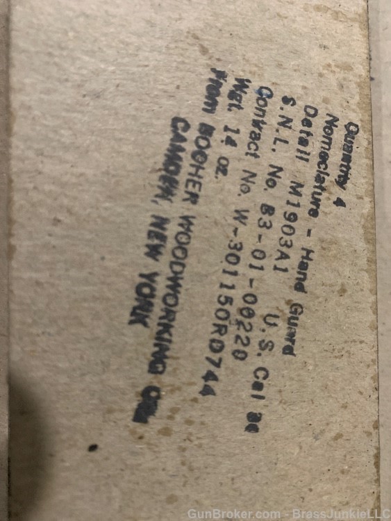 1903 SPRINGFIELD UPPER HANDGUARD 15.25" NOS CONDITION M1903A1-img-5
