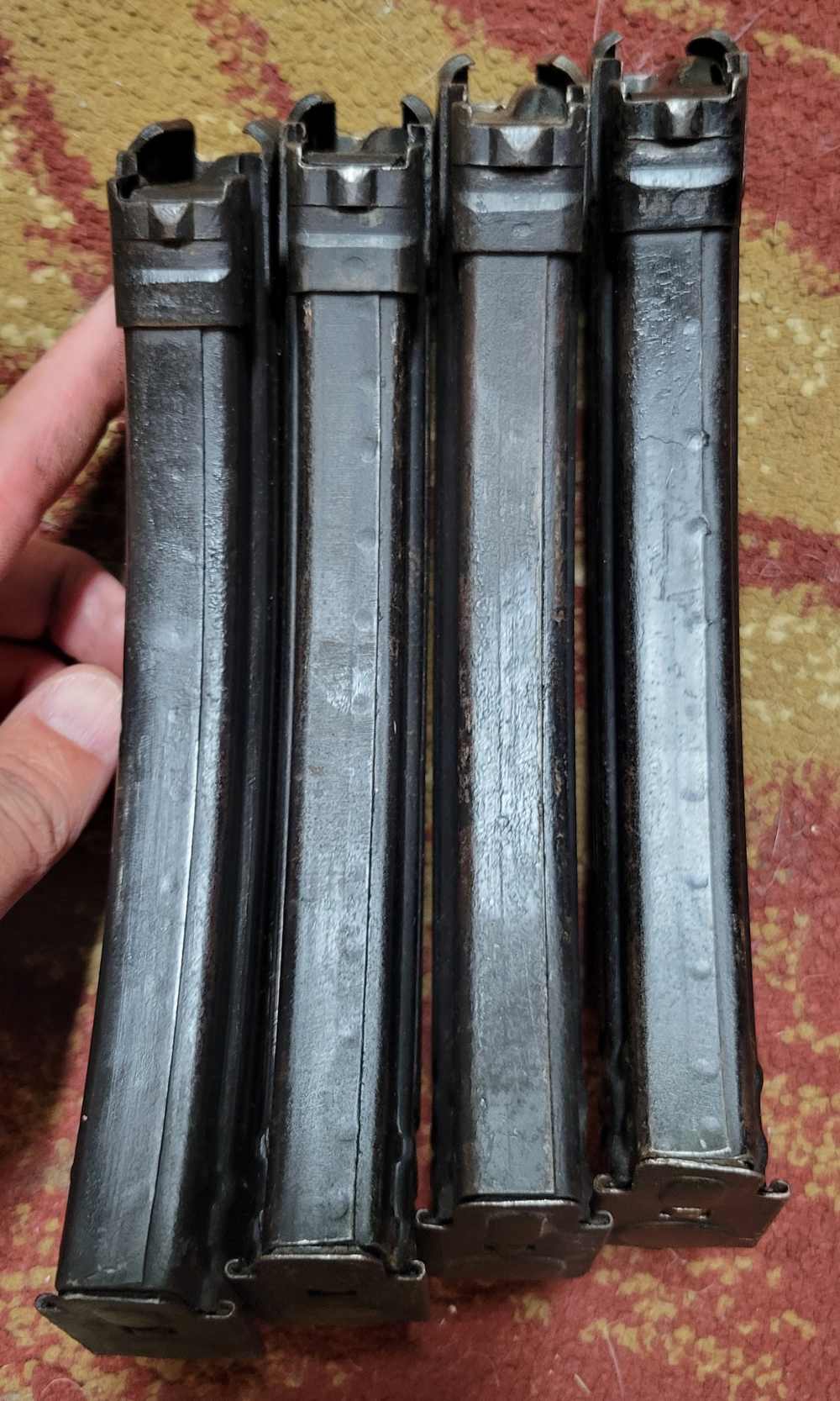 4 30rd Hungarian mags & pouch AK47 7.62x39mm surplus-img-5
