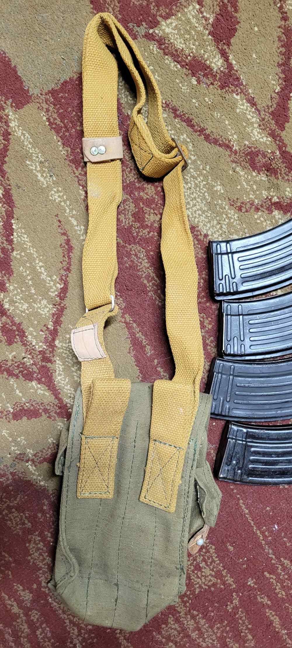 4 30rd Hungarian mags & pouch AK47 7.62x39mm surplus-img-11