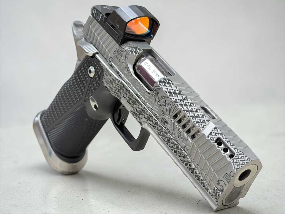 DARK FORGE WRAITH PORTED CUSTOM SCROLL IN PVD SILVER WITH APEX ATOM-img-1