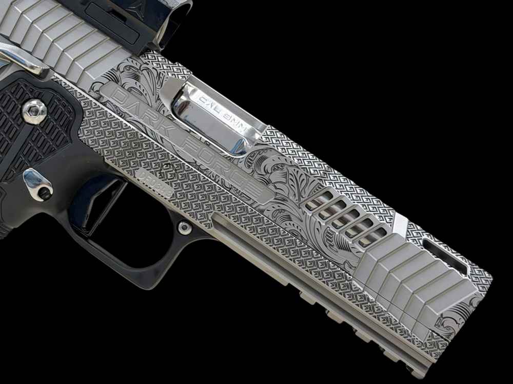 DARK FORGE WRAITH PORTED CUSTOM SCROLL IN PVD SILVER WITH APEX ATOM-img-4