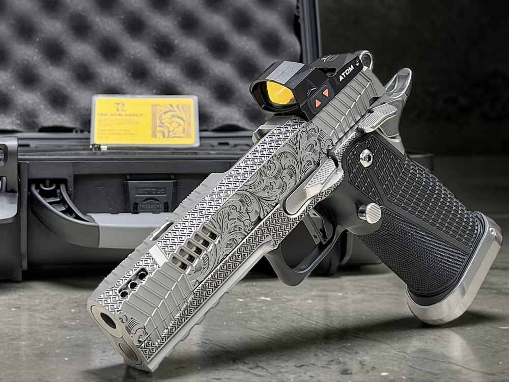 DARK FORGE WRAITH PORTED CUSTOM SCROLL IN PVD SILVER WITH APEX ATOM-img-0