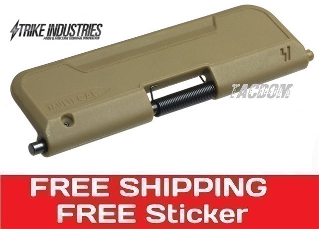 Strike Industries Ultimate FDE Standard Design Dust Cover AR15 Enhanced-img-0