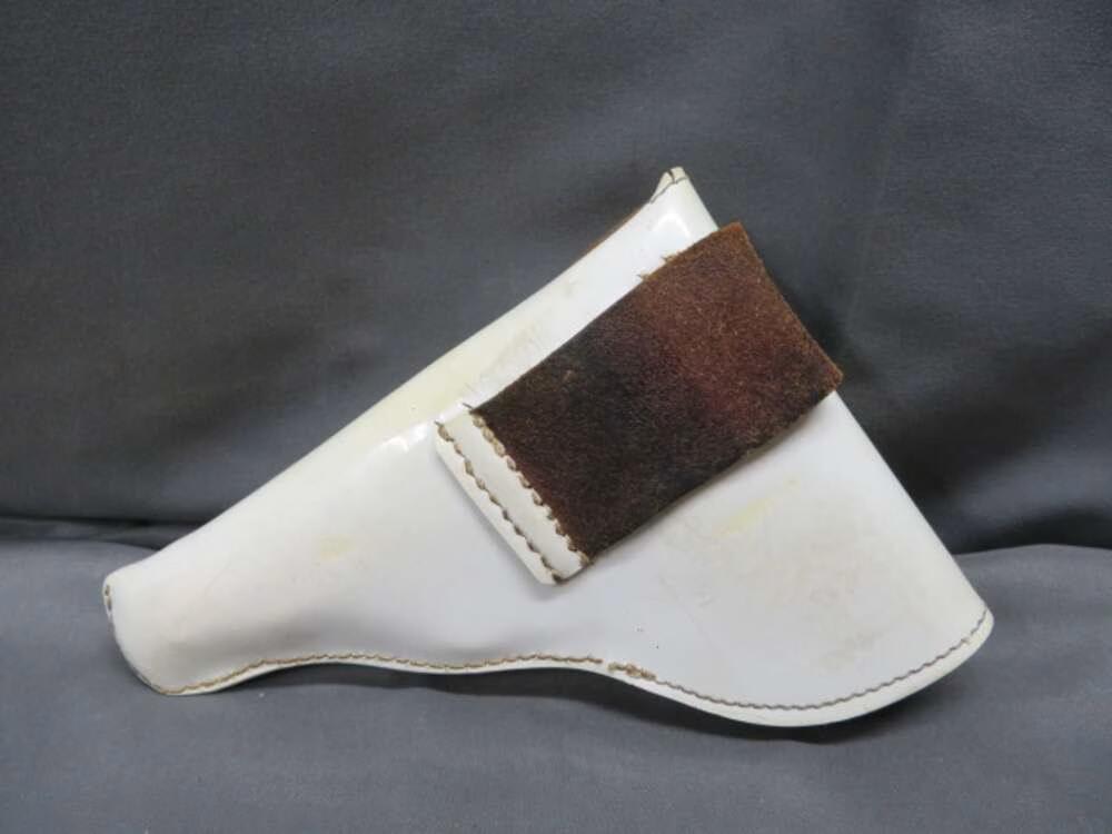 GERMAN WWII SS LEIBSTANDARTE STYLE WALTHER PP HOLSTER (NICE MARKINGS)-img-1
