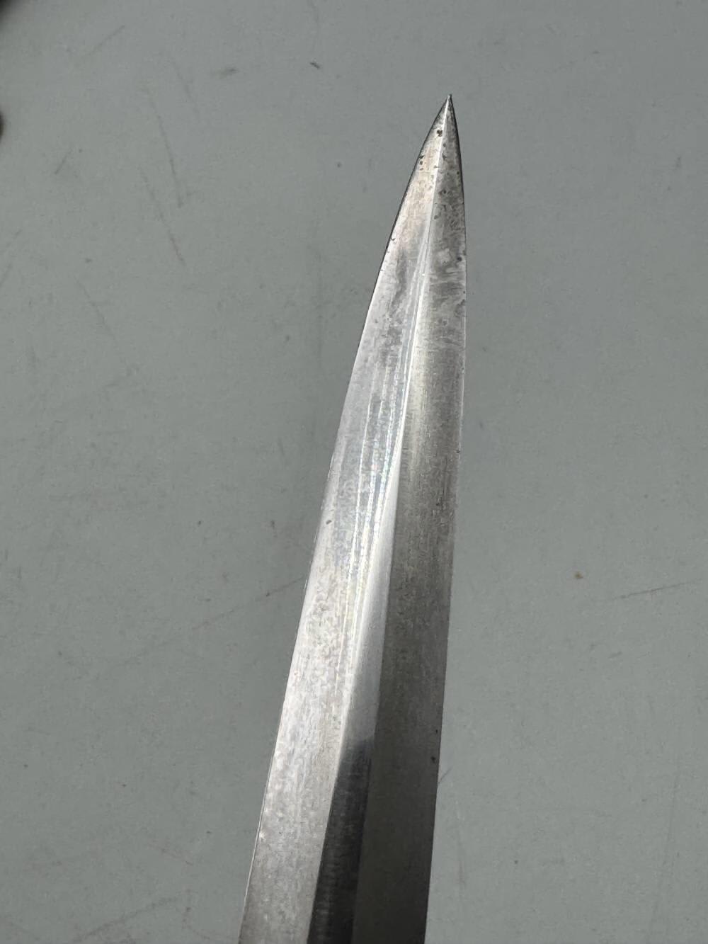 GERMAN WWII ARMY OFFICER DAGGER w/ ORIGINAL SCABBARD SIEGFRIED WAFFEN-img-20