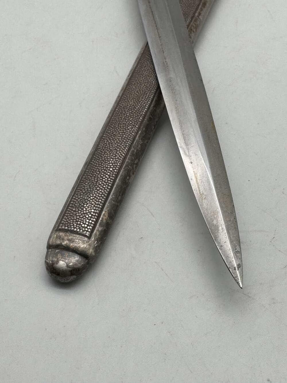 GERMAN WWII ARMY OFFICER DAGGER w/ ORIGINAL SCABBARD SIEGFRIED WAFFEN-img-21