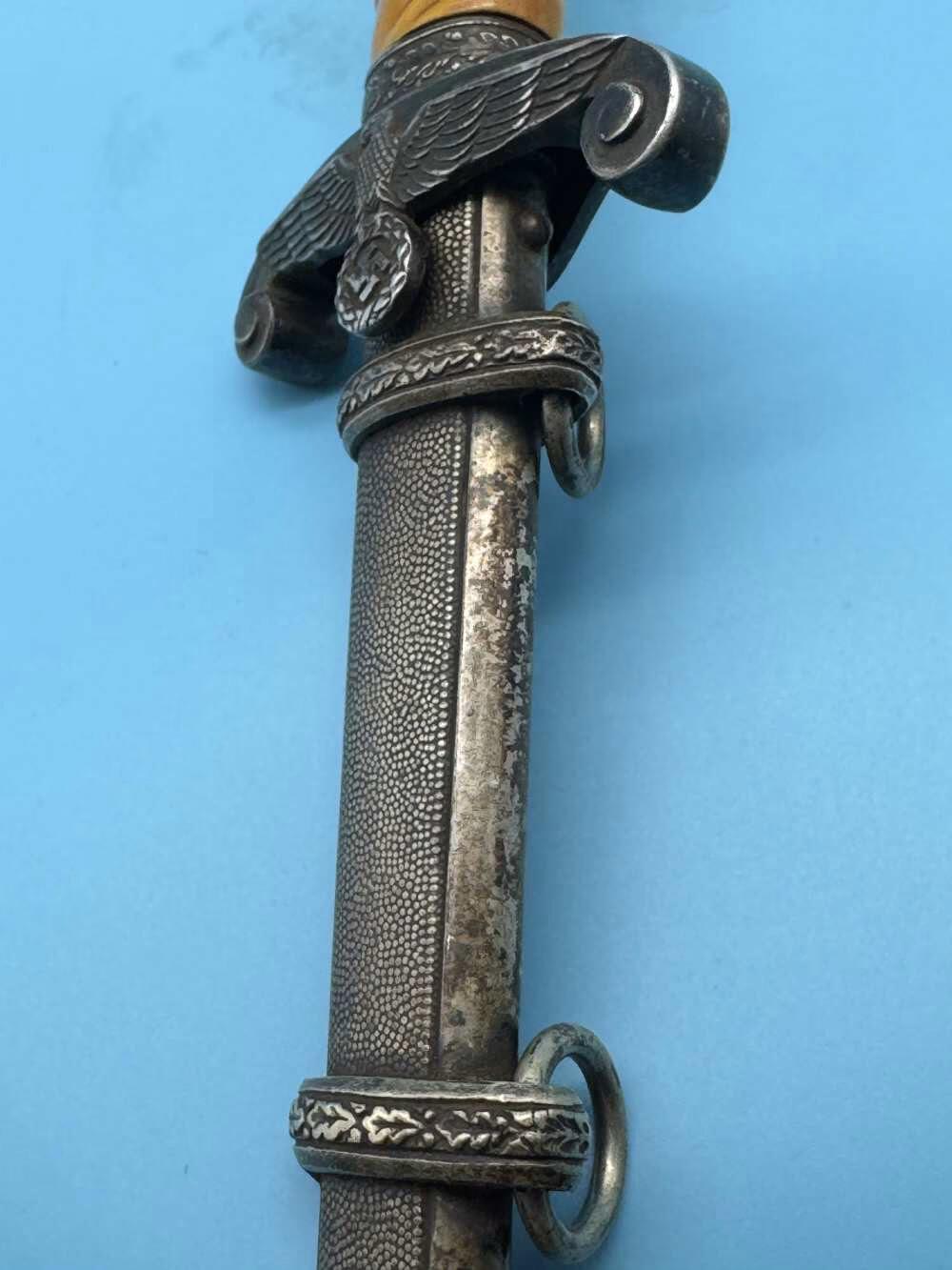 GERMAN WWII ARMY OFFICER DAGGER w/ ORIGINAL SCABBARD SIEGFRIED WAFFEN-img-22