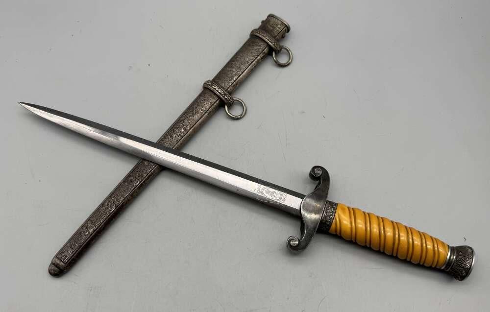 GERMAN WWII ARMY OFFICER DAGGER w/ ORIGINAL SCABBARD SIEGFRIED WAFFEN-img-5