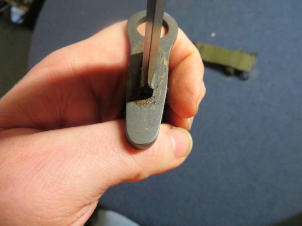 DUTCH M4 BAYONET w/ ORIGINAL SCABBARD FOR M1 CARBINE HORSTER (RARE)-img-11