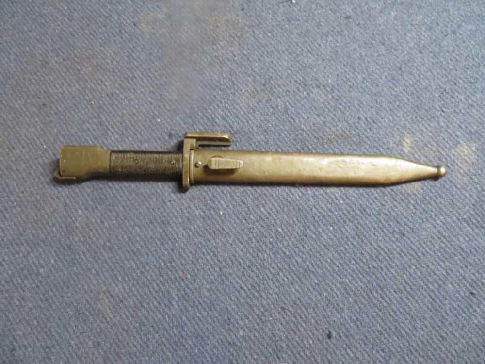 ARGENTINE FN FAL L1A1 TYPE A BAYONET w/ ORIGINAL SCABBARD (VERY NICE)-img-1