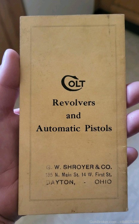 COLT FIREARMS 1914 ADVERTISING CATALOG PISTOL REVOLVERS SHOTGUN AMMUNITION-img-1