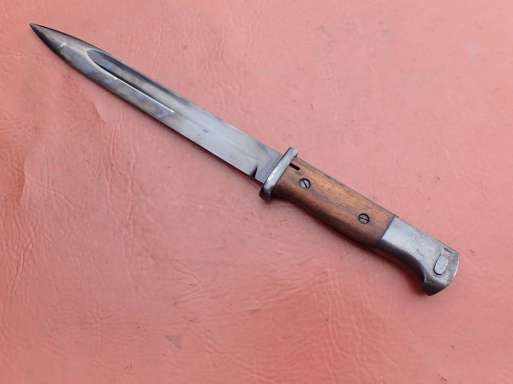 GERMAN WWII 98K BAYONET w/ SCABBARD & FROG CLEMEN & JUNG PRIVATE PURCHASE-img-7