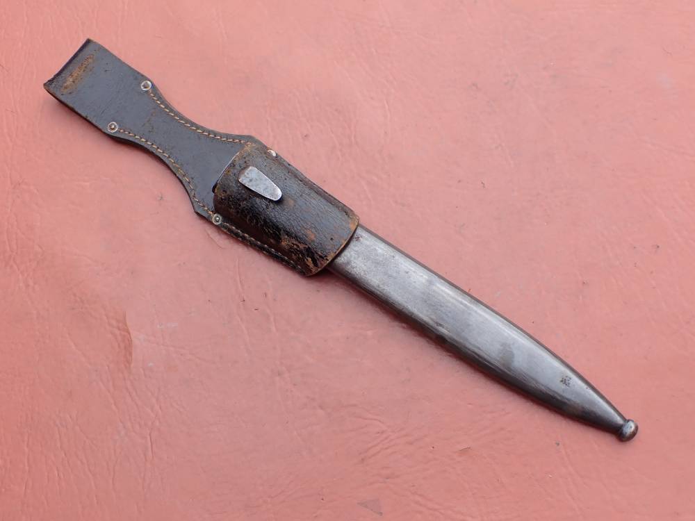 GERMAN WWII 98K BAYONET w/ SCABBARD & FROG CLEMEN & JUNG PRIVATE PURCHASE-img-48
